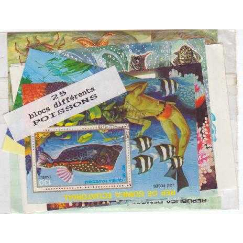 25 Fish Souvenir Sheets