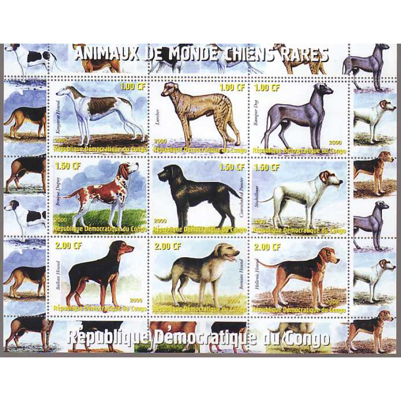 Congo DR Dogs I MNH