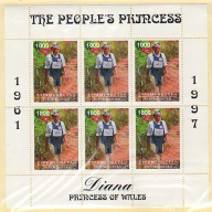 Princess Diana #1001-5 MNH