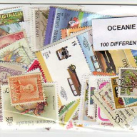 100 Oceania all diff. Stamps