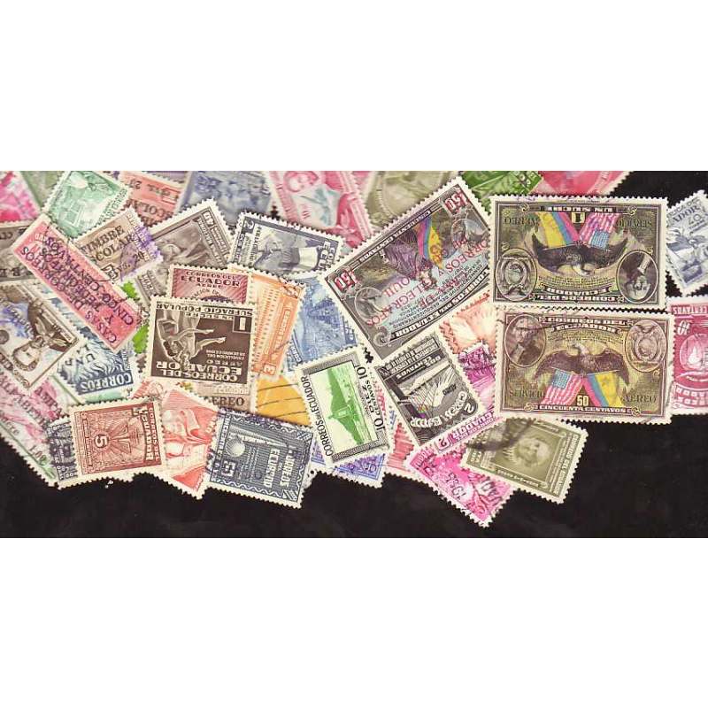 50 Ecuador all diff. stamps