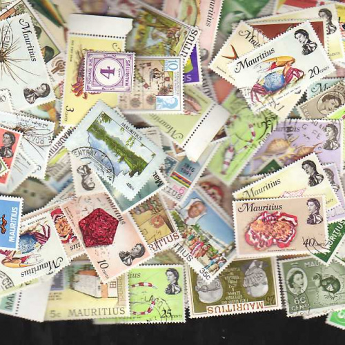 100 Mauritus stamps