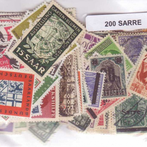 200 Saar All Different stamps