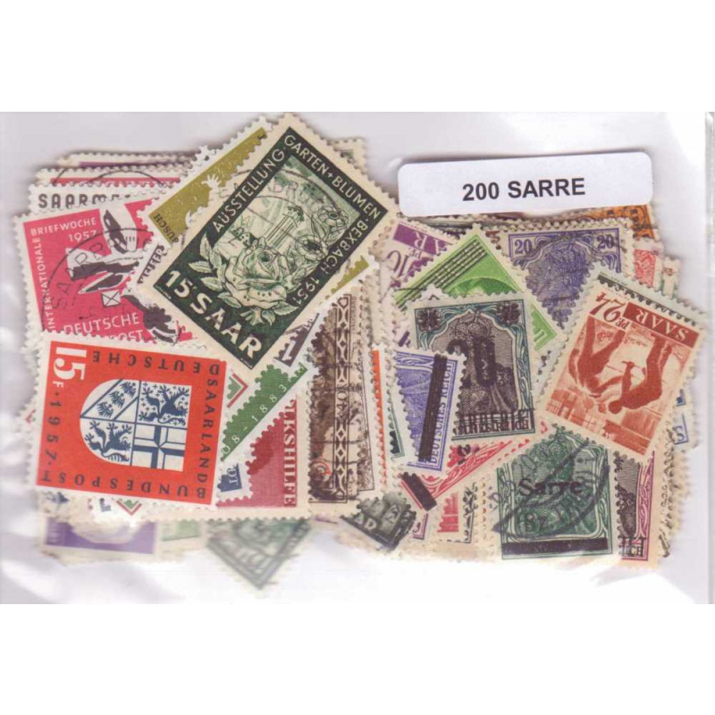 200 Saar All Different stamps