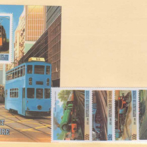 Guinea 1999 Issues Trains