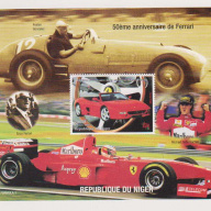 NIGER MNH S/S FERRARI F355