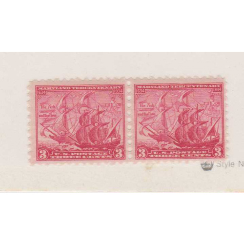 United States #736 pair
