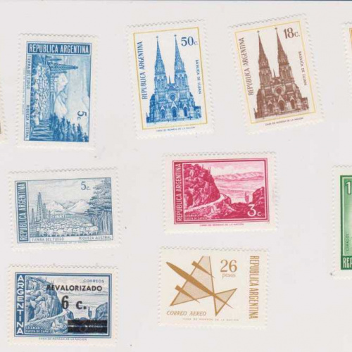 Argentina 10 difffernt MNH