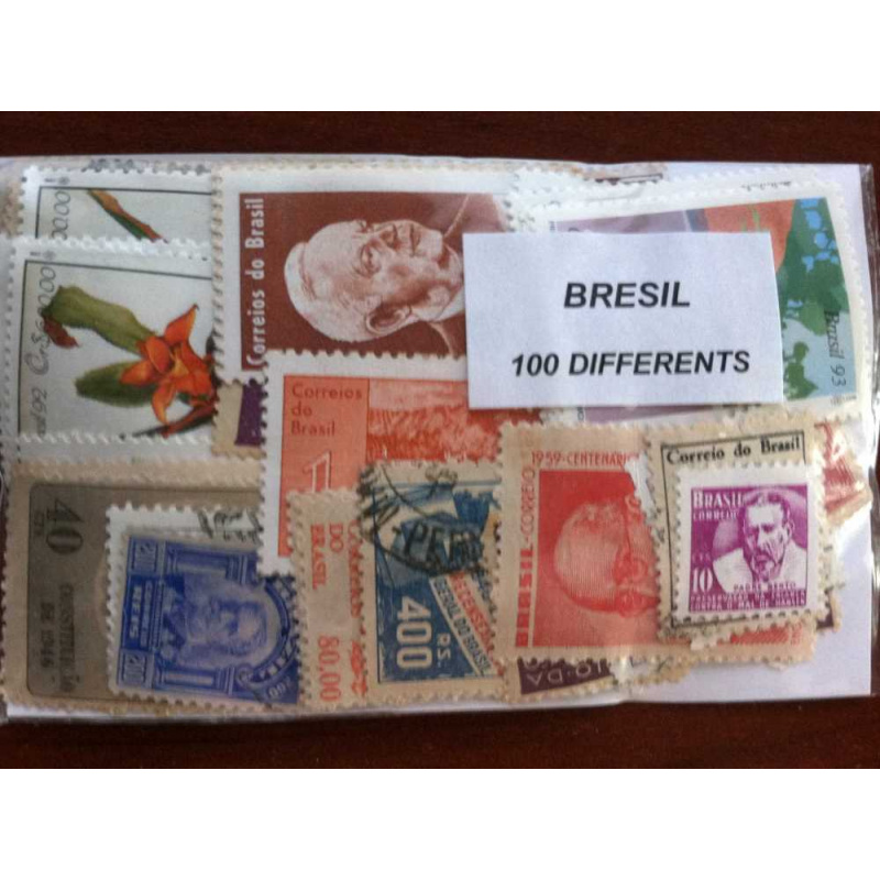 100 Brazil All Different Stamp