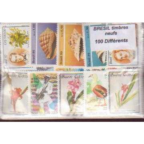 500 Brazil All Different Stamp
