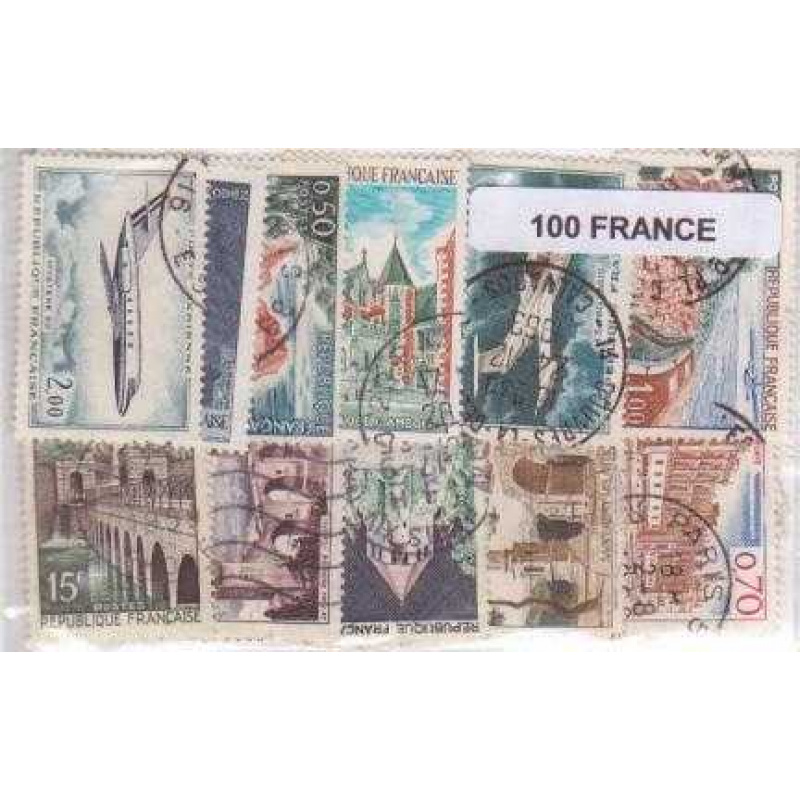 100 France All Different Stamp