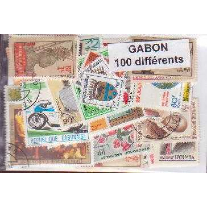 100 Gabon All Different Stamps
