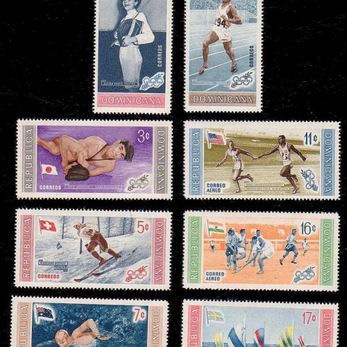 Dominican Rep #501-05+C106-8