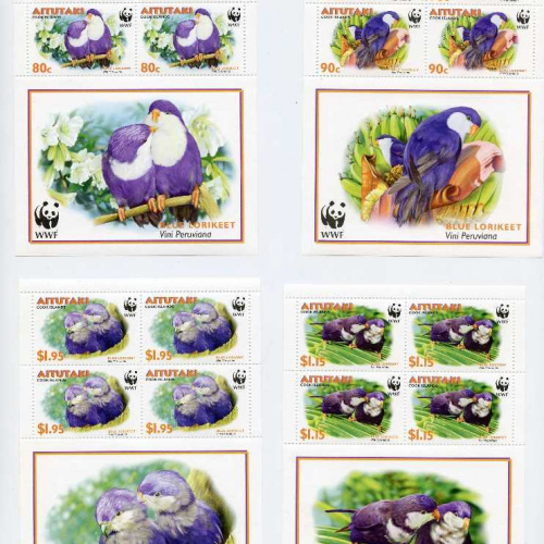 Aitutaki #533-36 x4 sets