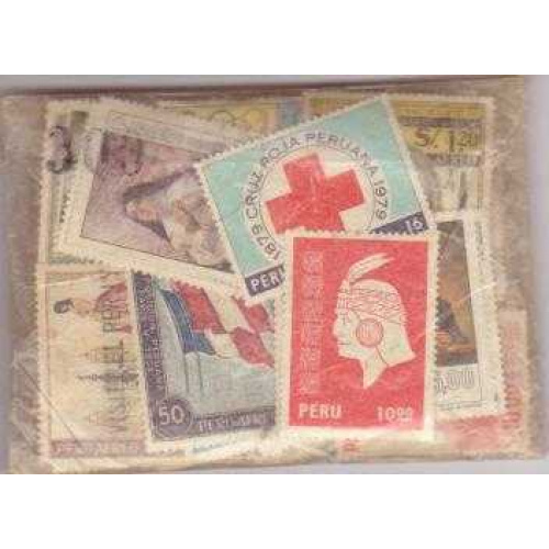 100 Peru All Different stamps
