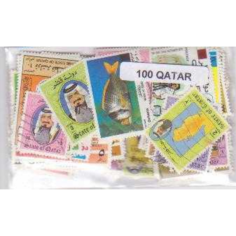 100 Qatar All Different stamps