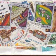 100 Rwanda All Different stamp