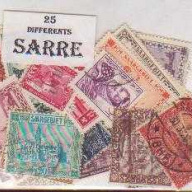 25 Saar All Different stamps p