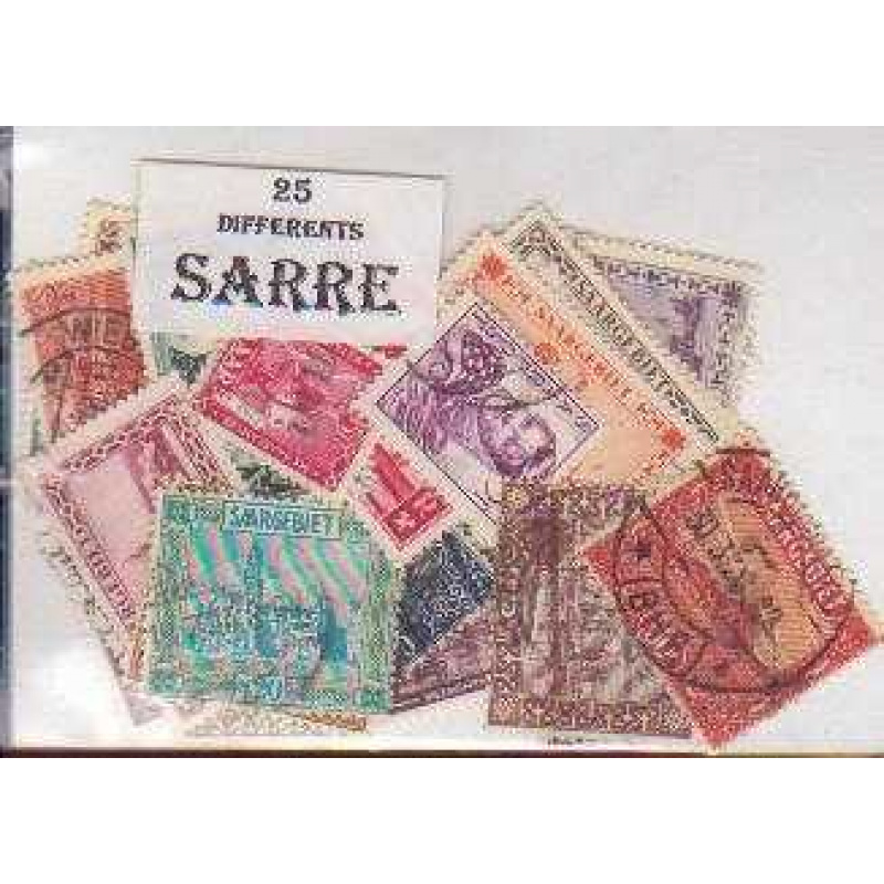 25 Saar All Different stamps p