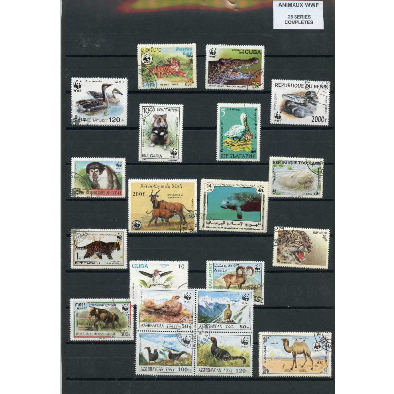 25 All diff. WWF Animal sets
