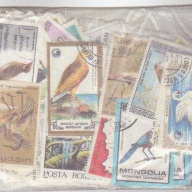 25 Birds all different stamps