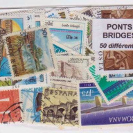 25 Bridges all different stamp
