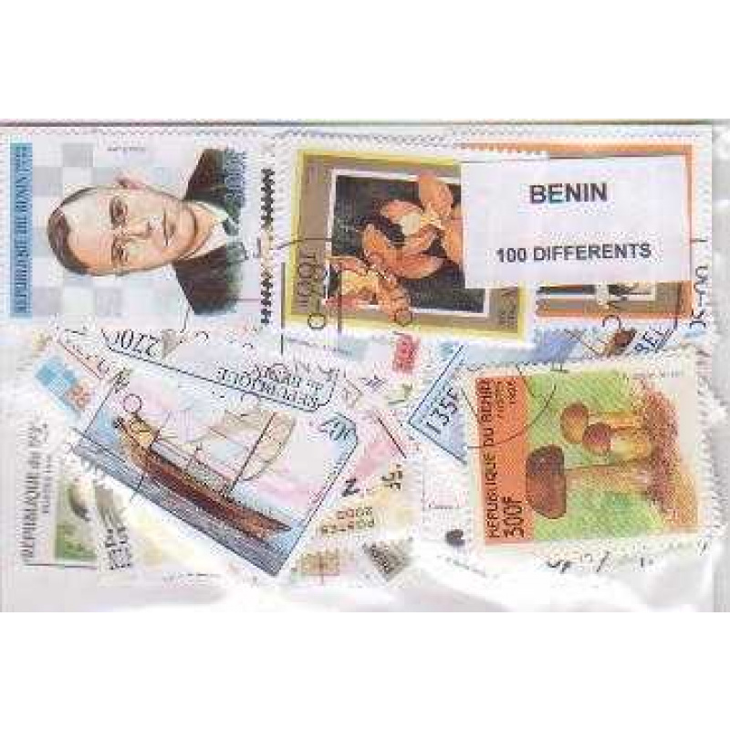 100 Benin All Different Stamps