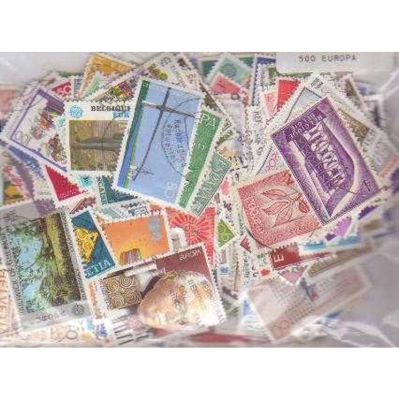 500 Europa all different stamp