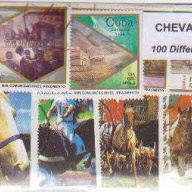50 Horses all different stamps