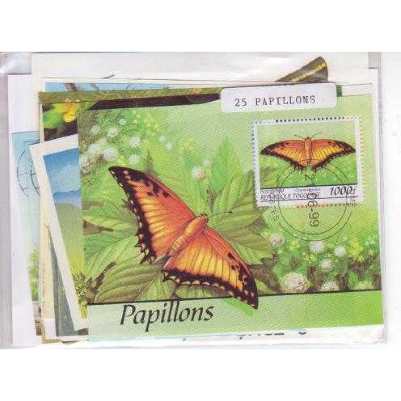 25 Butterflies Souvenir Sheets