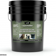 Liquid Rubber Foundation and Basement Sealant - Indoor & Outdoor Use -