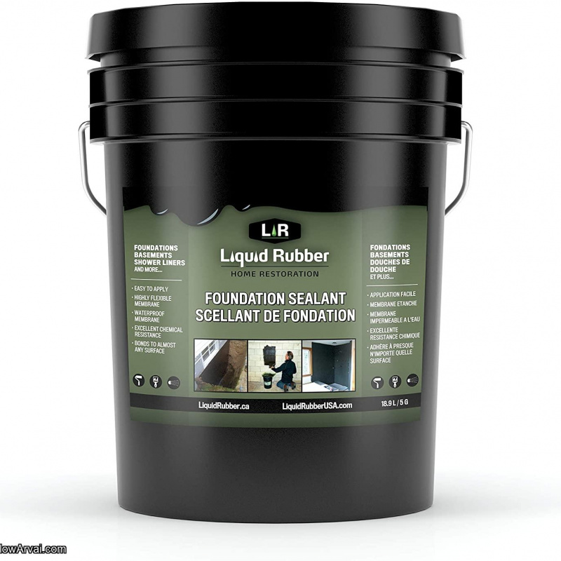 Liquid Rubber Foundation and Basement Sealant - Indoor & Outdoor Use -
